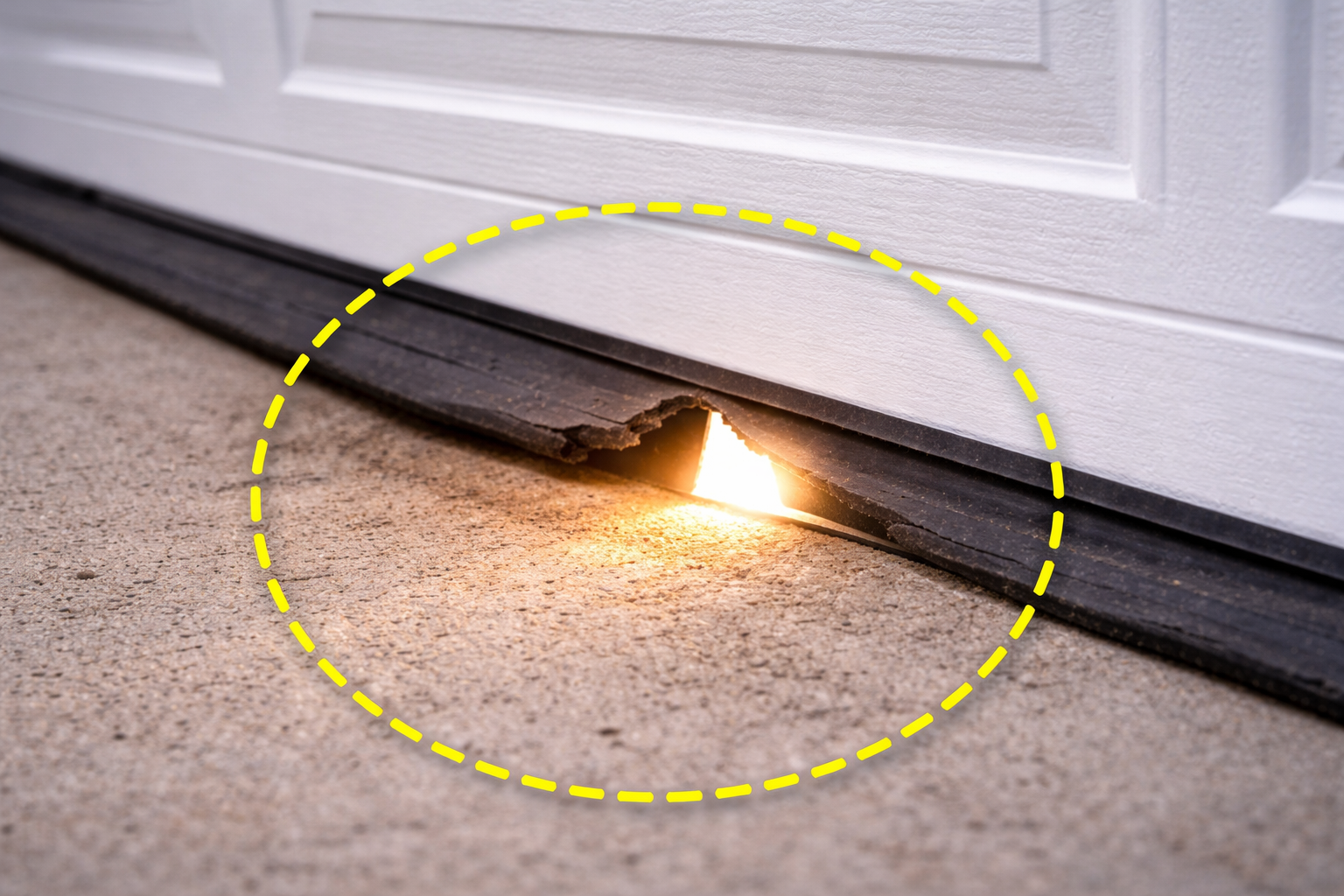 Garage and Window Sealing problem area